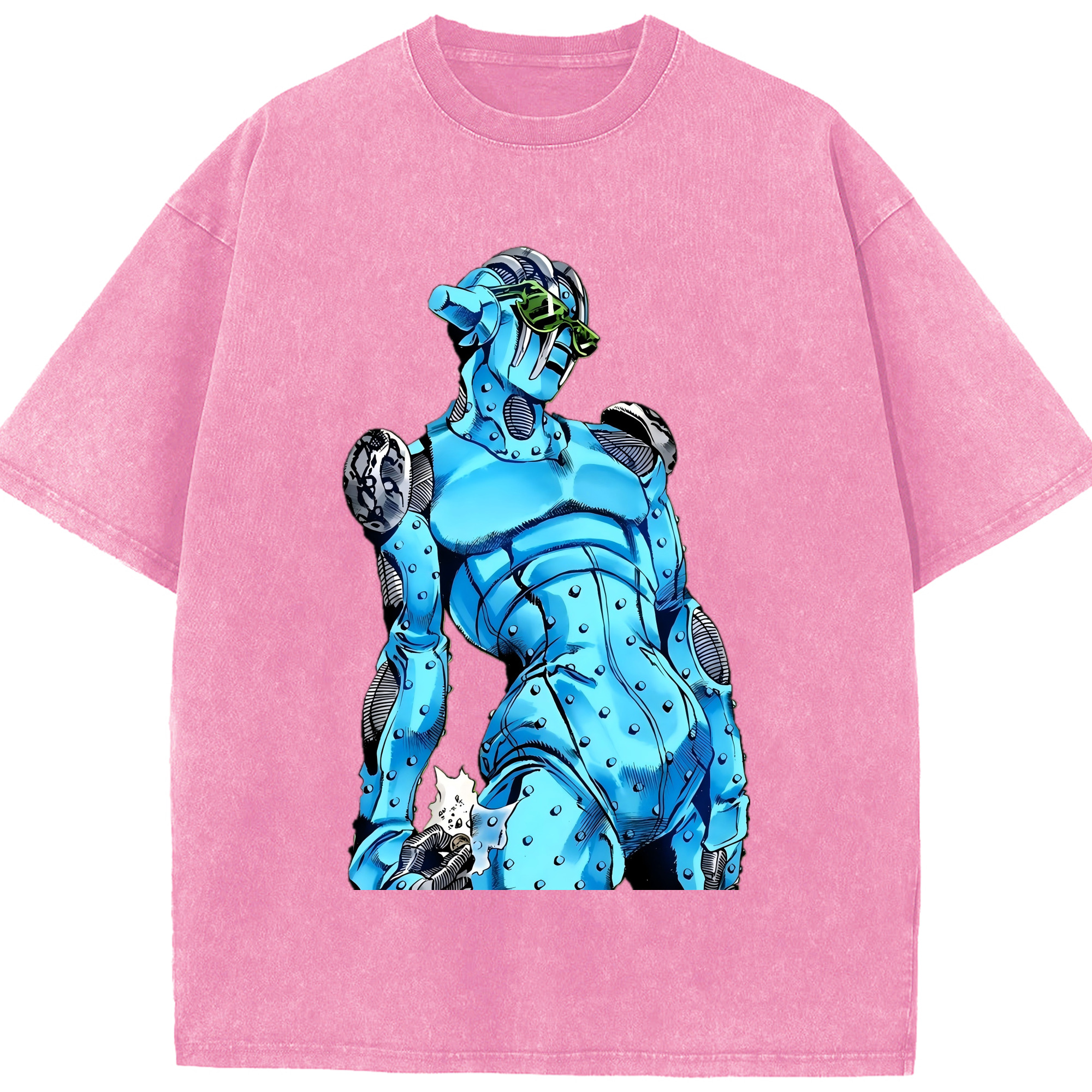 （画像用） ジョジョの奇妙な冒険 JoJo's Bizarre Adventure 綿100% ヴィンテージ風 半袖Tシャツ（フロントプリント）